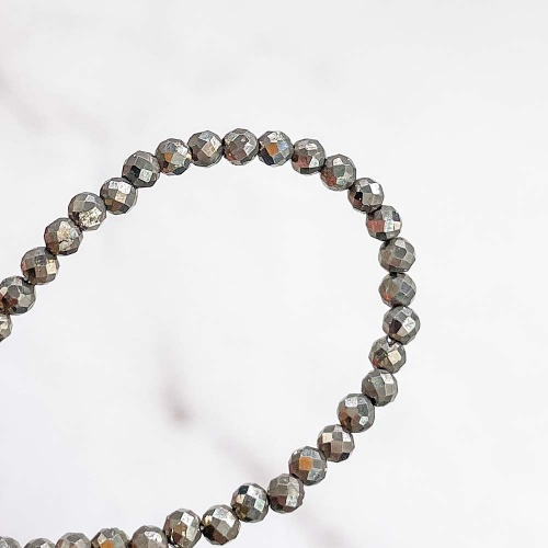 Браслет из пирита (огранка)