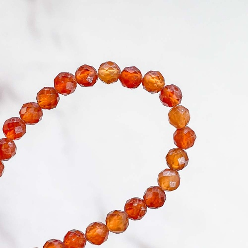 Браслет из гессонита (огранка)