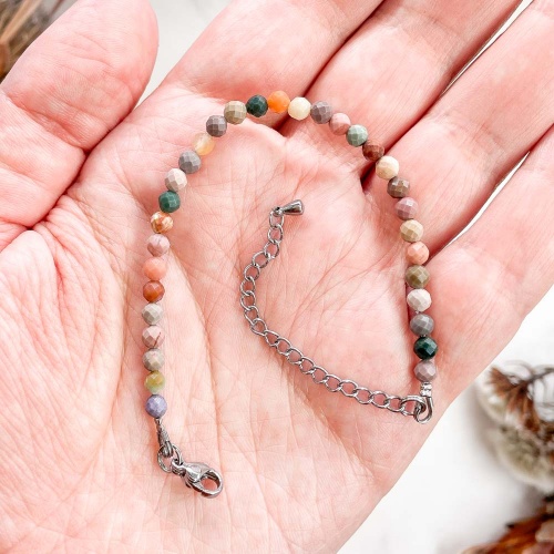 Браслет из яшмоида (огранка)