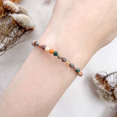 Браслет из яшмоида (огранка)