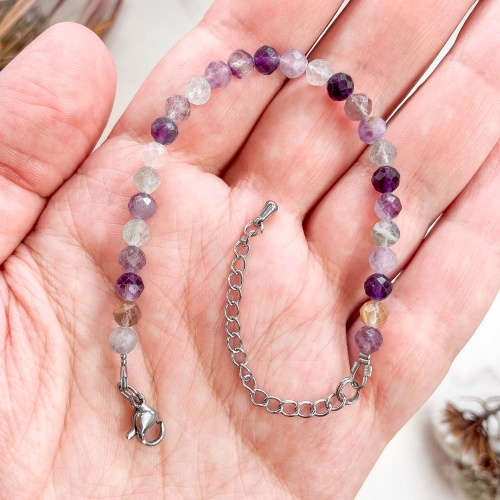 Браслет из флюорита (огранка)