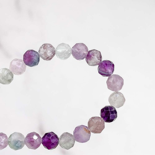 Браслет из флюорита (огранка)