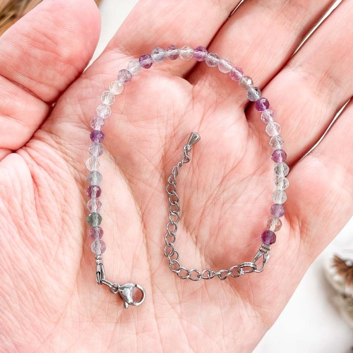 Браслет из флюорита (огранка)