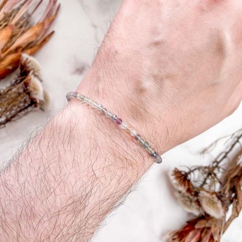 Браслет из флюорита (огранка)