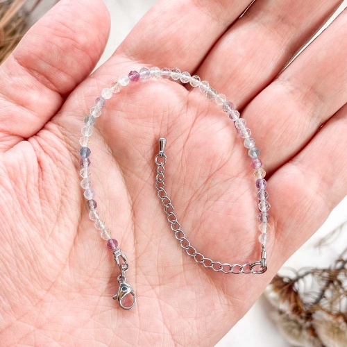 Браслет из флюорита (огранка)