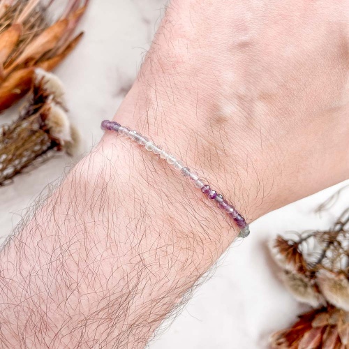 Браслет из флюорита (огранка)