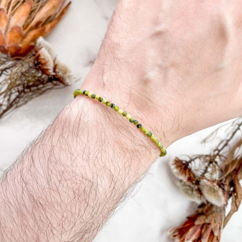 Браслет из опала "Киви" (огранка)