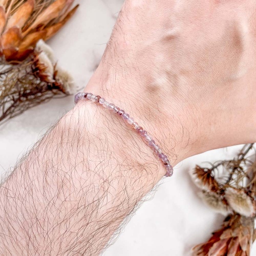 Браслет из аметиста канадского "Ауралит 23" (огранка)