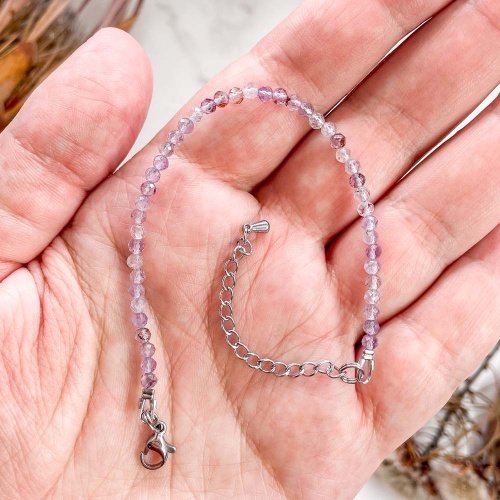 Браслет из аметиста канадского "Ауралит 23" (огранка)