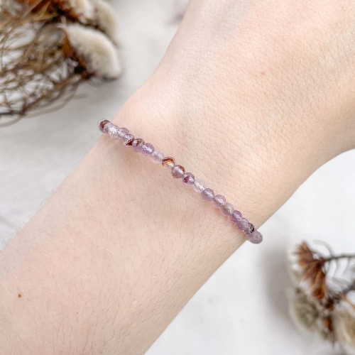 Браслет из аметиста канадского "Ауралит 23" (огранка)