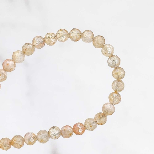 Браслет из аметиста жженого "Цитрина" (огранка)