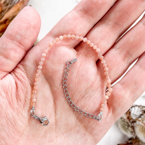 Браслет из солнечного камня (огранка)