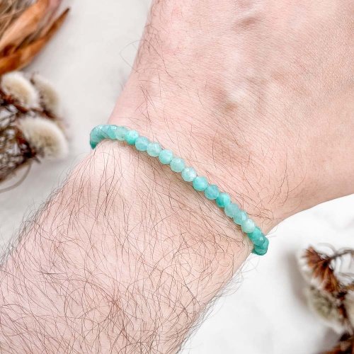 Браслет из амазонита (огранка)