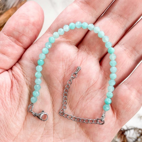 Браслет из амазонита (огранка)