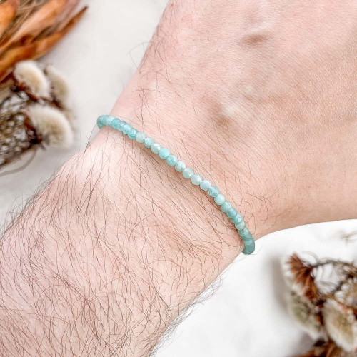 Браслет из амазонита (огранка)