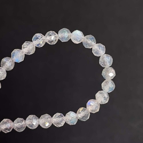 Браслет из лабрадора (лабрадорита) (огранка)