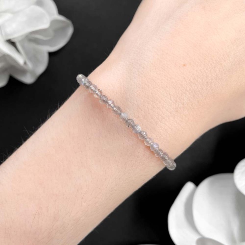 Браслет из лабрадора (лабрадорита) (огранка)