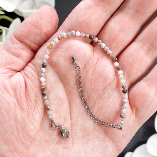 Браслет из агата мексиканского (огранка)