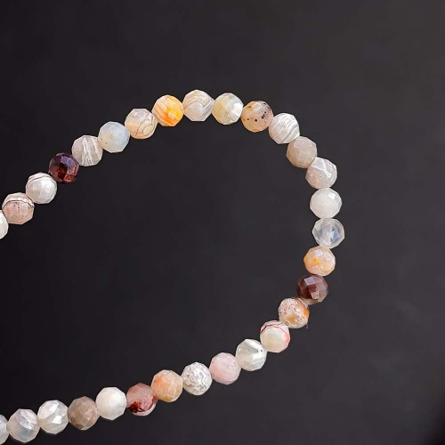 Браслет из агата мексиканского (огранка)