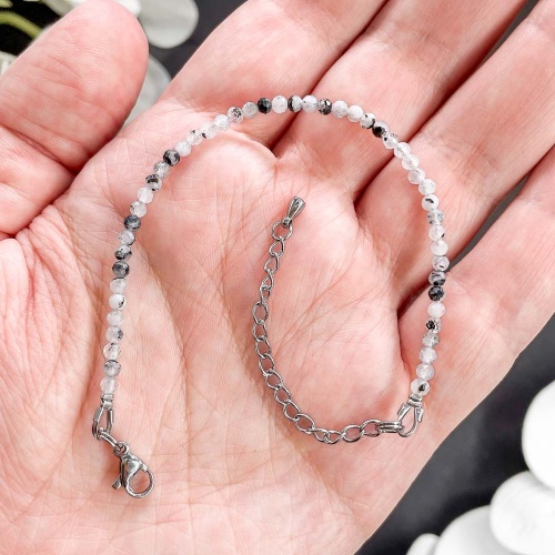 Браслет из лунного камня (огранка)