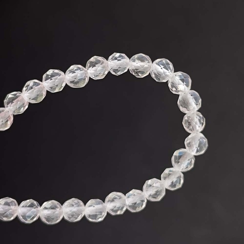 Браслет из горного хрусталя (огранка)