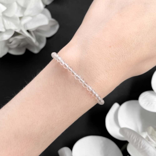 Браслет из горного хрусталя (огранка)