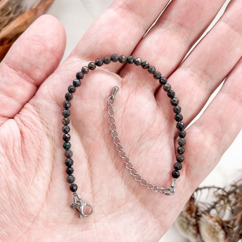 Браслет из опала матричного (огранка)