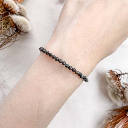 Браслет из опала матричного (огранка)