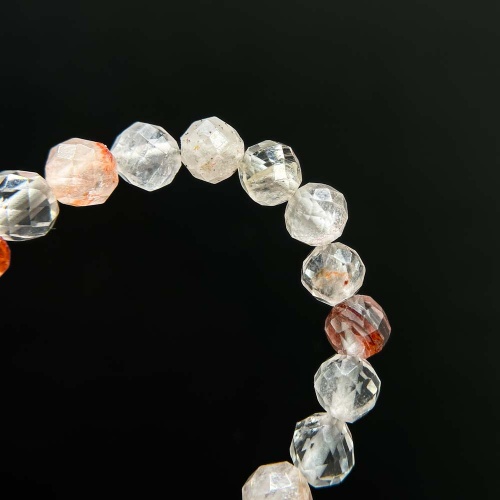 Браслет из кварца ожелезненного (огранка)