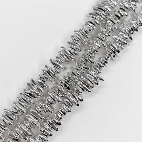 Нить бусин из геметина 2 мм