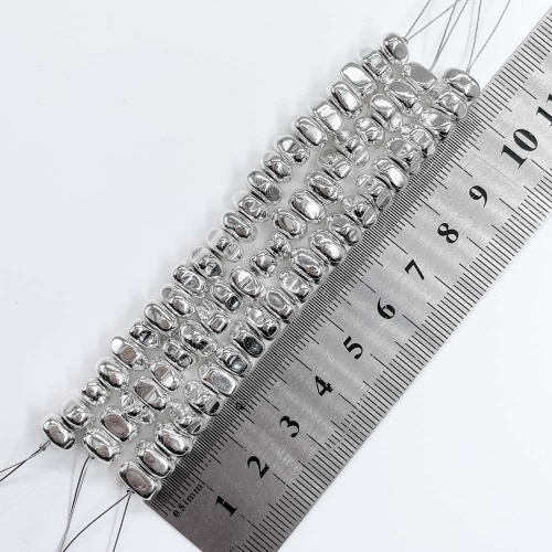 Нить бусин из геметина 4 мм