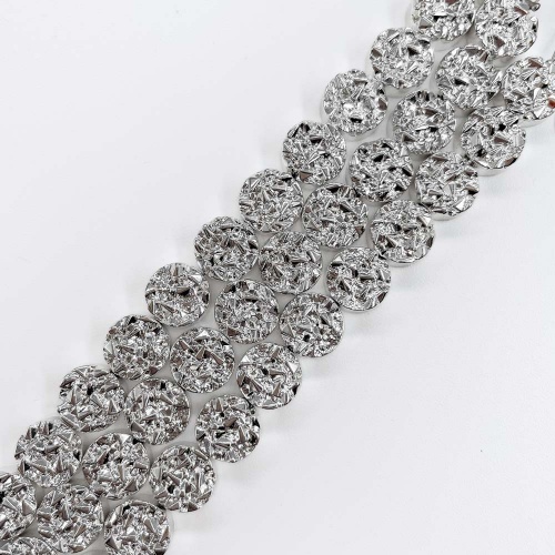 Нить бусин из геметина 8х4 мм