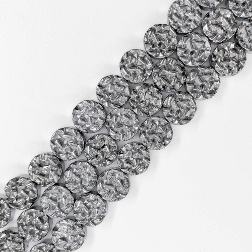 Нить бусин из геметина 8х4 мм