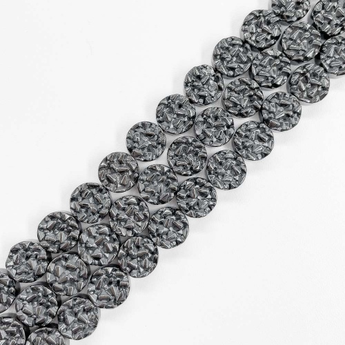 Нить бусин из геметина 8х4 мм