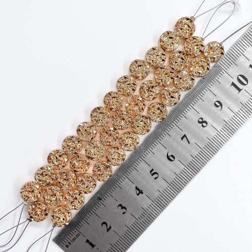 Нить бусин из геметина 8х4 мм