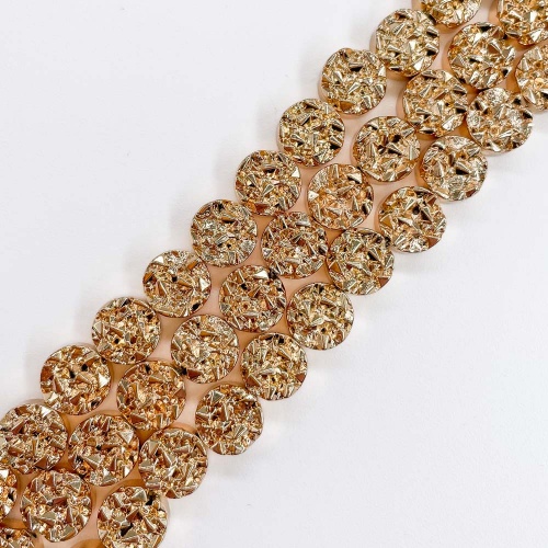 Нить бусин из геметина 8х4 мм