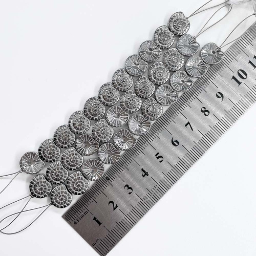 Нить бусин из геметина 8х10 мм