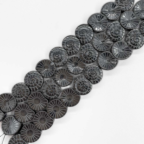 Нить бусин из геметина 8х10 мм