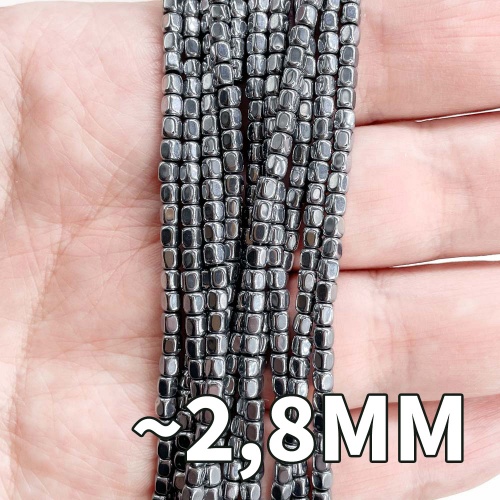 Нить бусин из геметина 2,8 мм