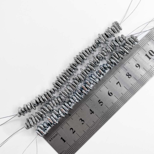 Нить бусин из геметина 2 мм