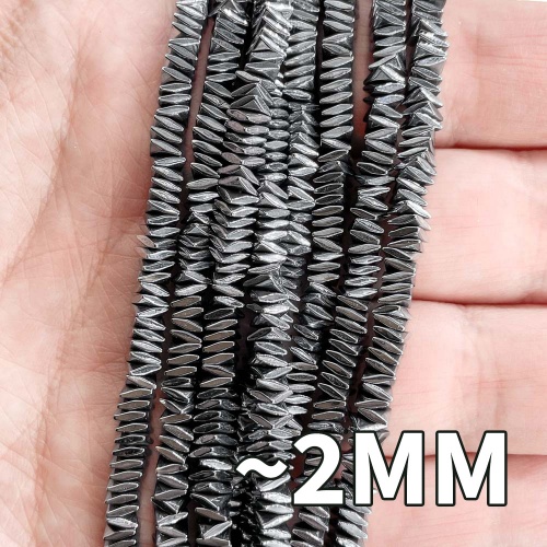 Нить бусин из геметина 2 мм