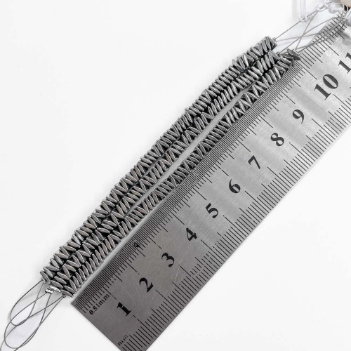 Нить бусин из геметина 2 мм