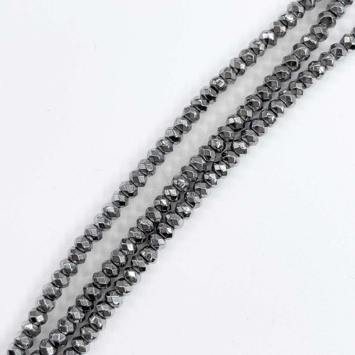 Нить бусин из геметина 2 мм