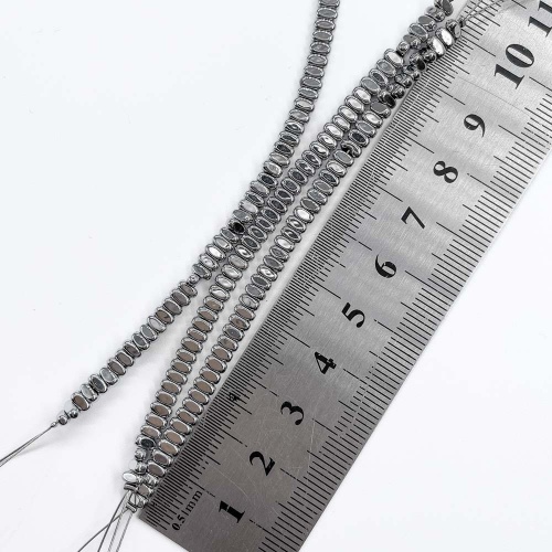 Нить бусин из геметина 2 мм