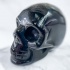 Череп из обсидиана серебристого