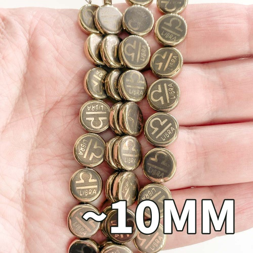 Нить бусин "Весы" из геметина 10 мм
