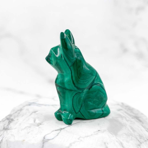Кошка из малахита