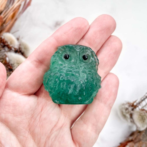 Сова из флюорита