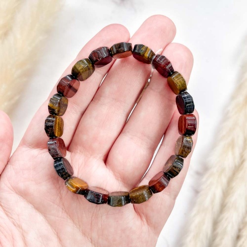 Браслет из тигрового, соколиного и бычьего глаз