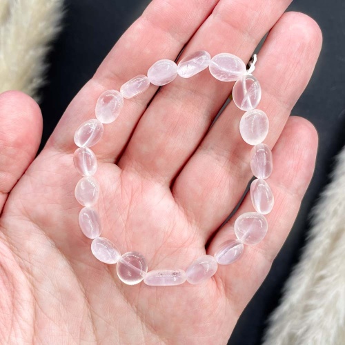 Браслет из кварца розового